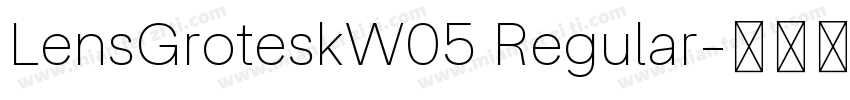 LensGroteskW05 Regular字体转换